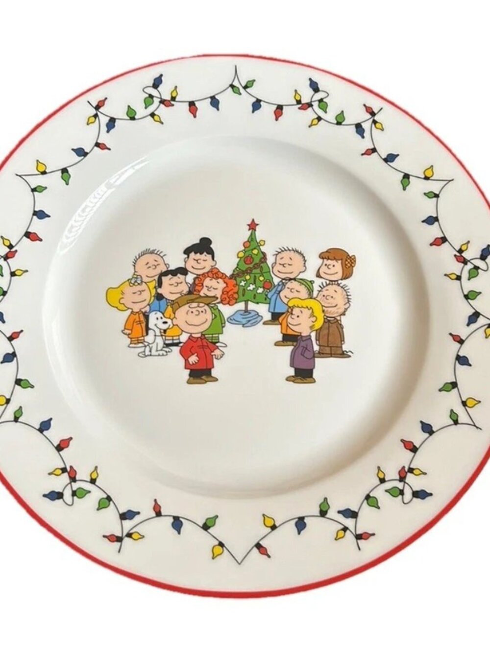 New A Charlie Brown Christmas Dinner Plate - Snoopy, Charlie Brown Peanuts